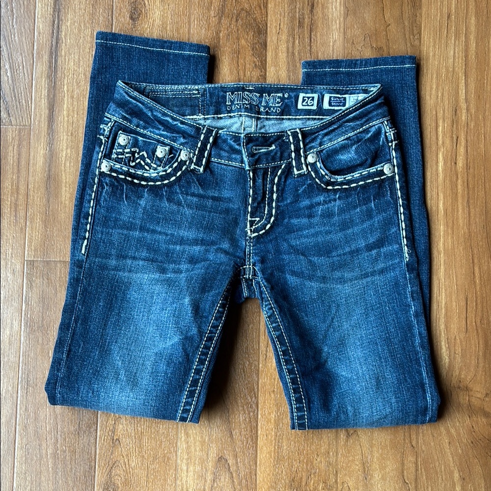Miss Me size 26 Dark Blue Skinny Jeans
